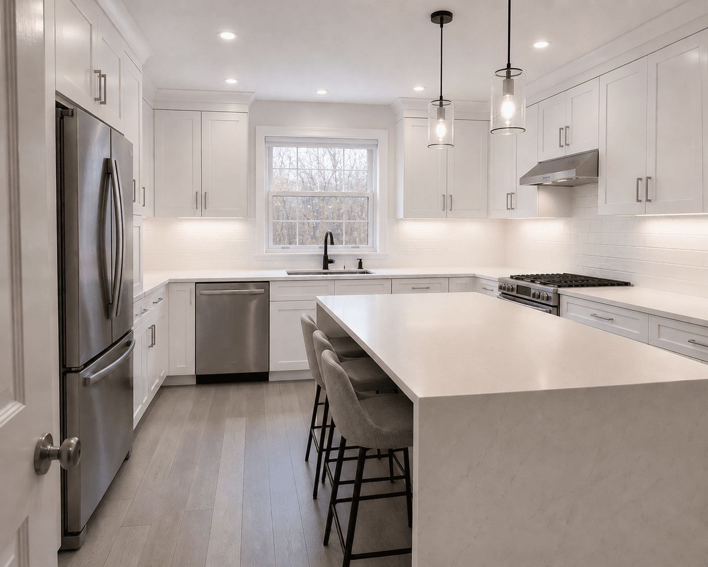 After — kitchen remodel in Rockville, MD