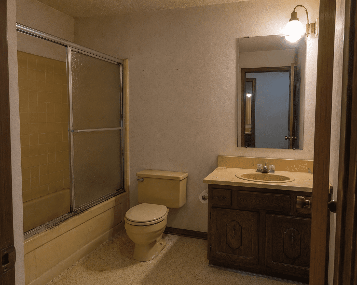 Before — 1970s bathroom in Wheaton, MD